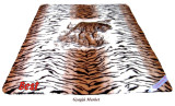 Bárány merino gyapjú takaró TIGRIS  MINTÁS 140*200cm 450g/m2 